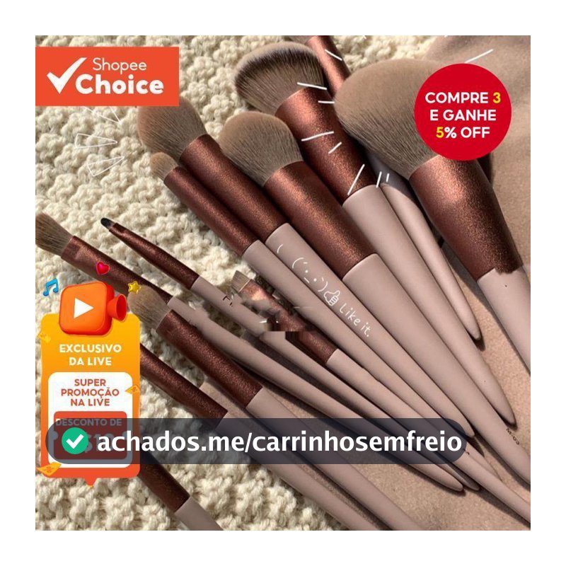 Conjunto De Pincéis De Maquiagem Macios De 13 Unidades , Presente Portátil De Feriado Para Viagem Mulheres