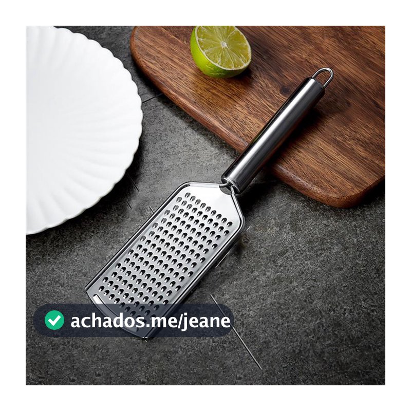 Ralador Fino Inox 6X24,5cm Raladores Luxo Utensílios Cozinha Decoração Casa Multiuso Prático E Fácil De Se Usar