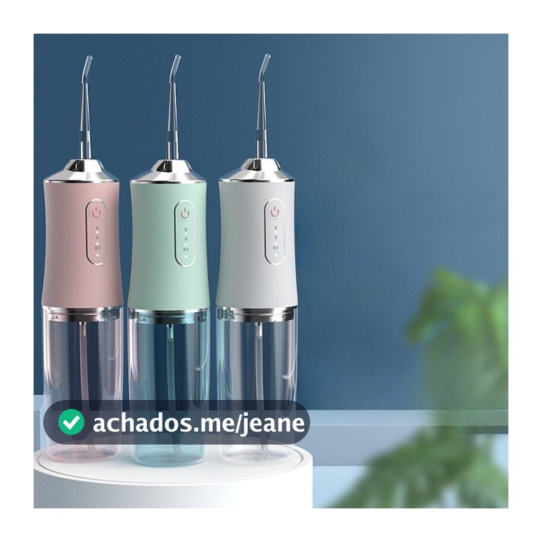 Irrigador Dental Elétrico Oral Portátil Recarregável USB 220ml Limpeza Para família ou viagem MISULI