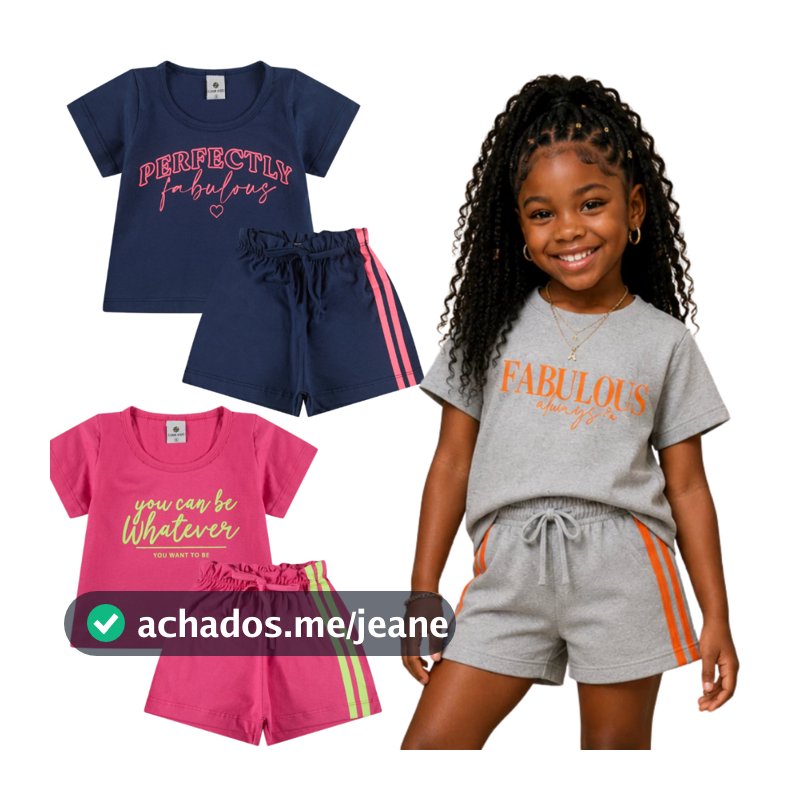Conjunto Infantil Menina do 1 ao 14 anos | Roupa infantil Menina | conjunto menina | conjunto feminino infantil