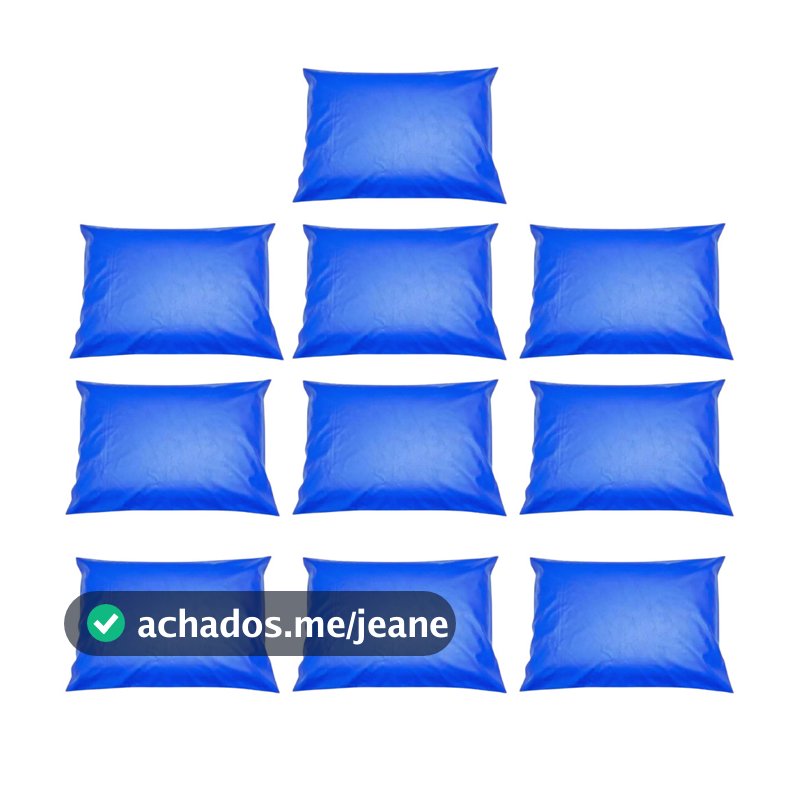 Capas Protetoras de Travesseiro Impermeáveis 50x70cm com Zíper Reforçado