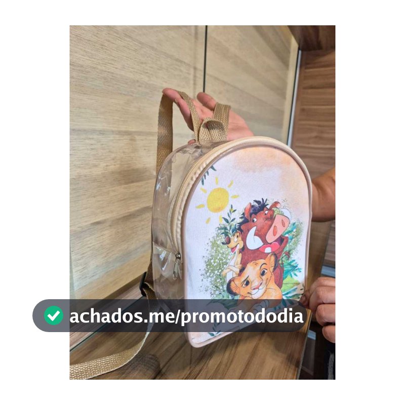 kit Necessarie Mochilinha Plástico Cristal lembrancinha para aniversário, festa, igreja, empresa