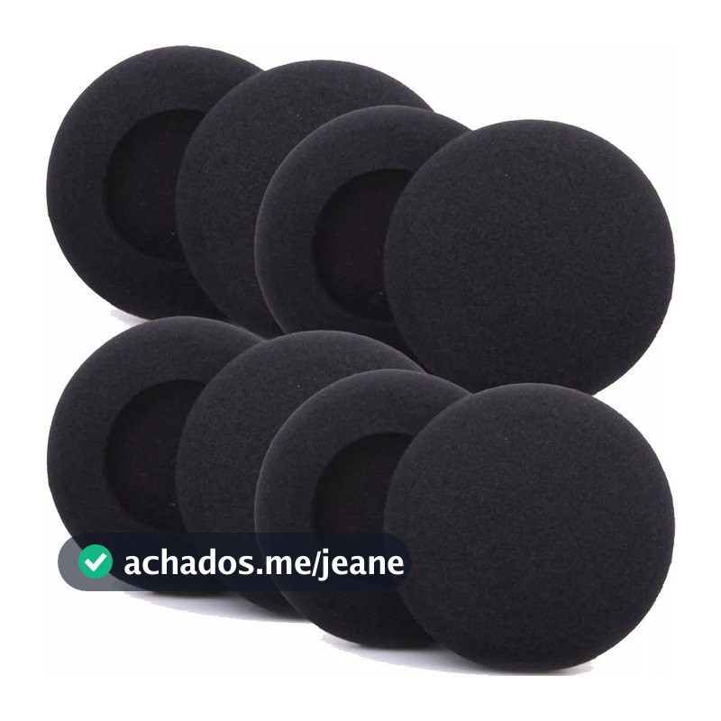 Kit 6 Espumas Reposição Fone Porta Pro Promoção