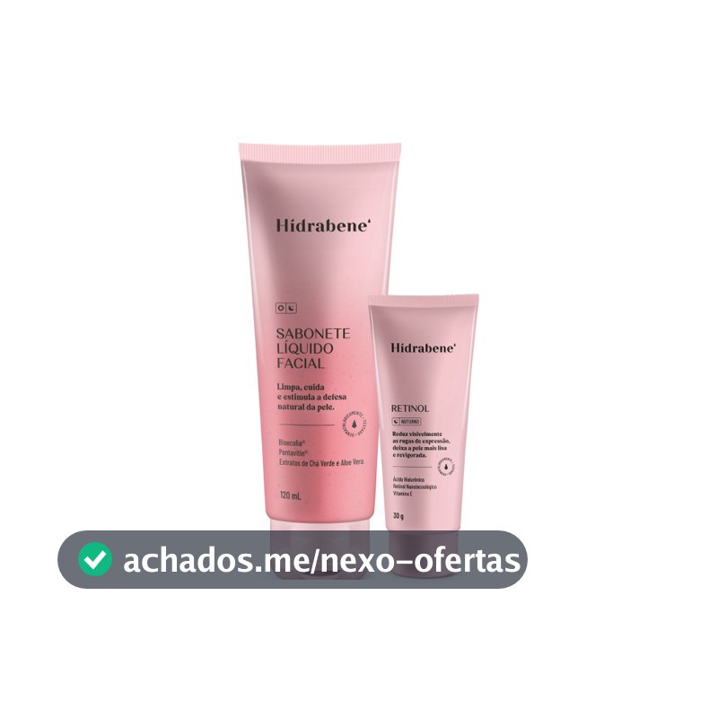 Kit Renovação Facial  - Sabonete Líquido Facial 120ml + Retinol 30g