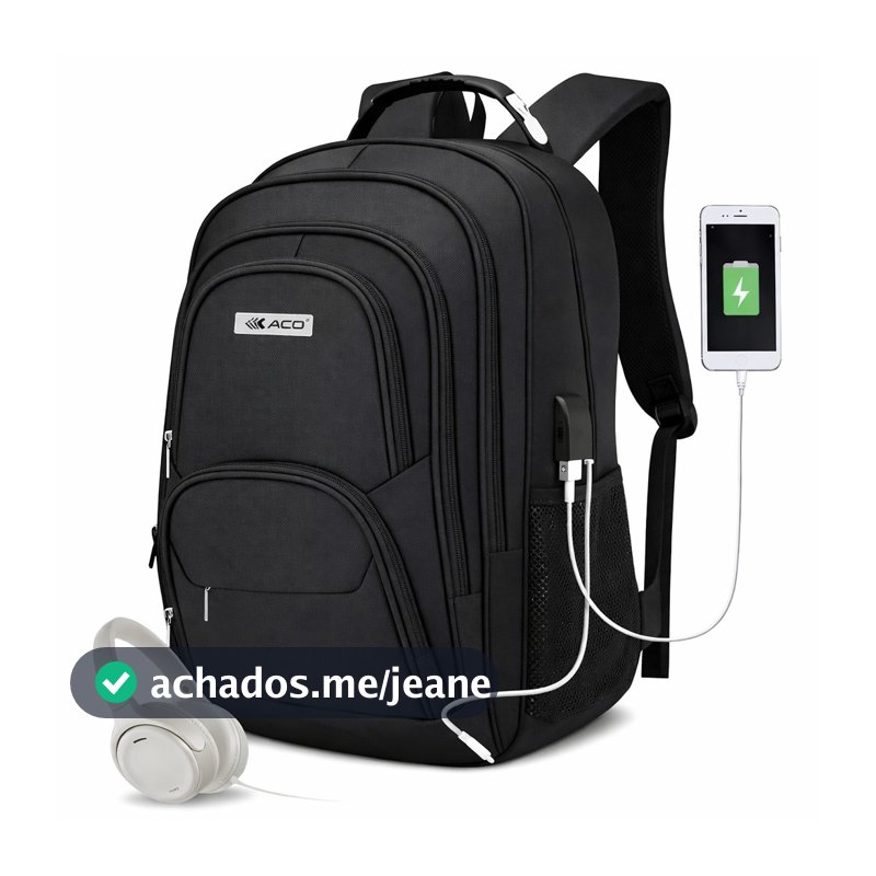 Mochila Escolar Reforçada Notebook Impermeável Cabo De Aço