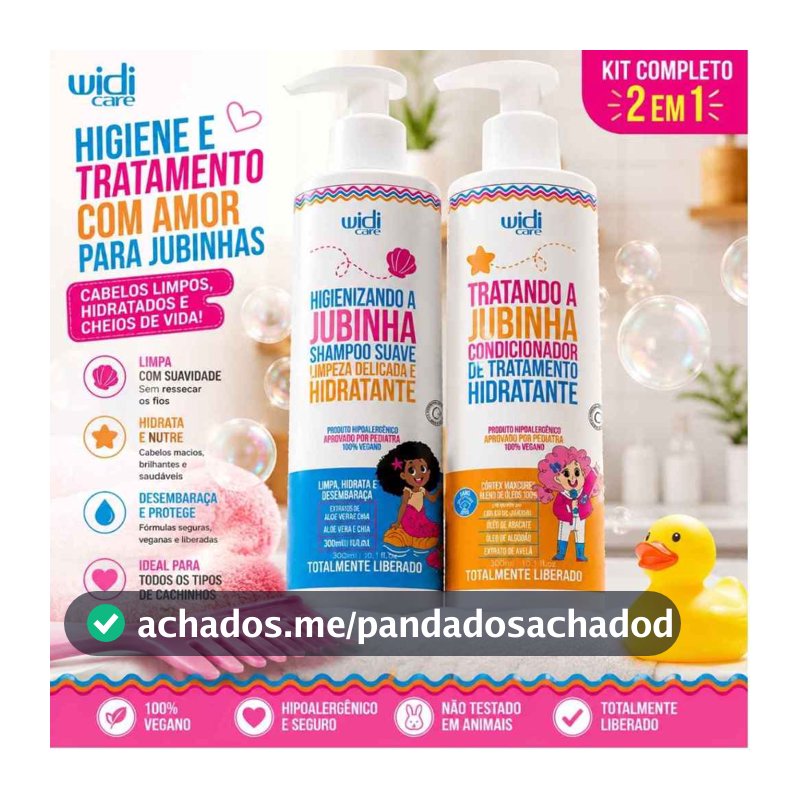 Widi Care A Jubinha Kit Shampoo 300ml + Condicionador 300ml