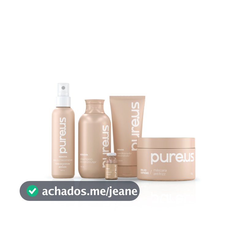 Kit Capilar Completo Renova + Ampola Tratamento Pure Us 100ml