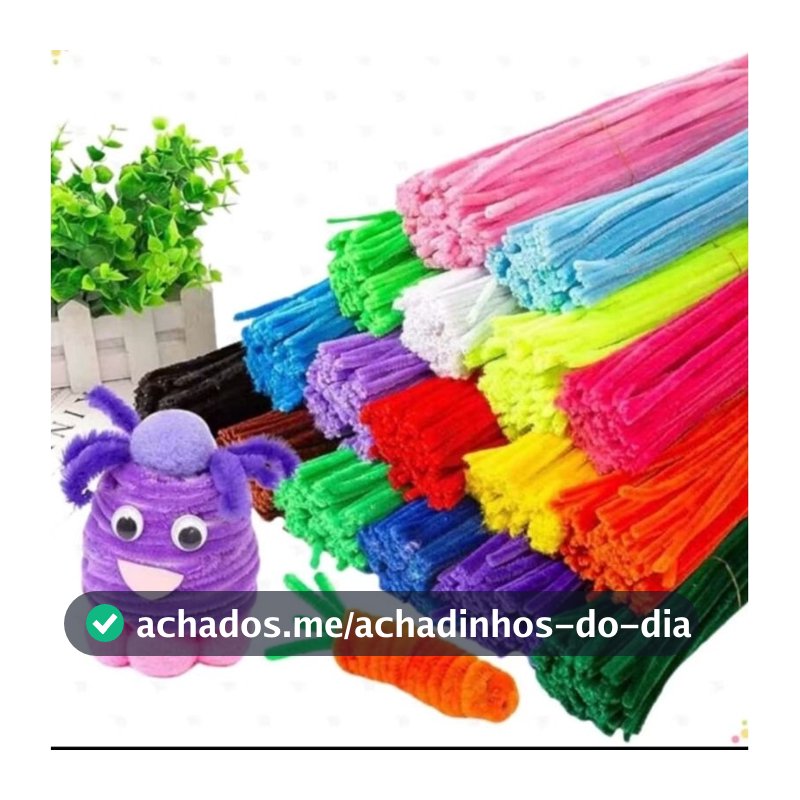 Hastes de Chenille 100 und - artesanatos e cabelo maluco