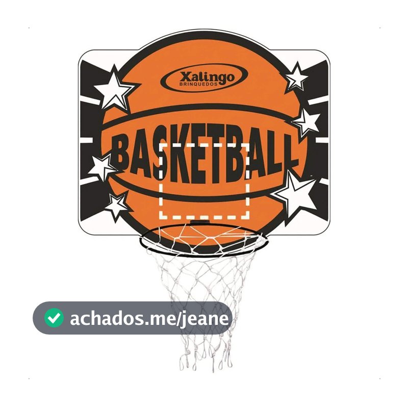 Tabela de Basquete Jogo Infantil Criança MDF Esporte Brinquedo Prática Resistente Xalingo 6703.2