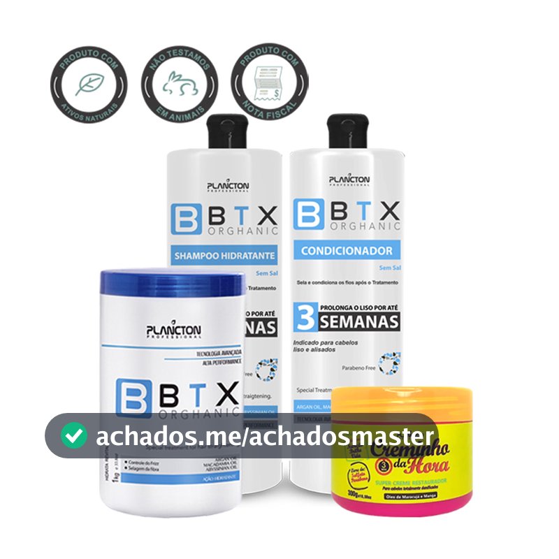 Combo Btx Orghanic + Creminho da Hora  - Plancton Professional