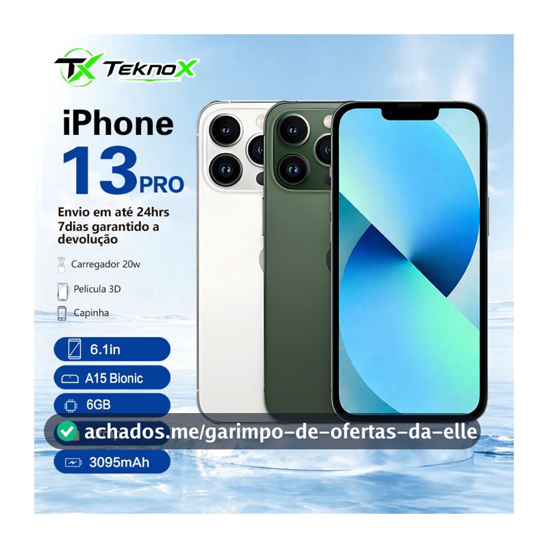 iPhone 13 Pro 128GB ou 256GB Carregador