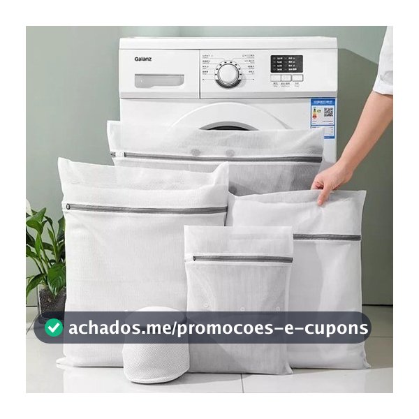 Kit 5 ou Kit 6 Saco Para Lavar Roupas Na Maquina