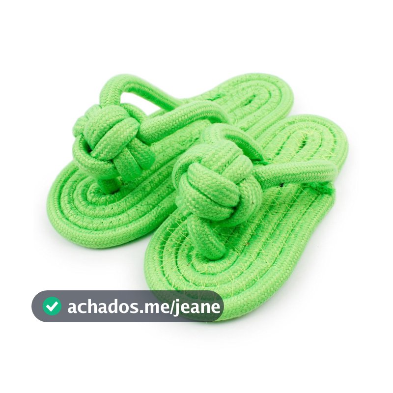 Brinquedo de Cachorro Chinelo de Corda Mordedor Pet Sortido Resistente