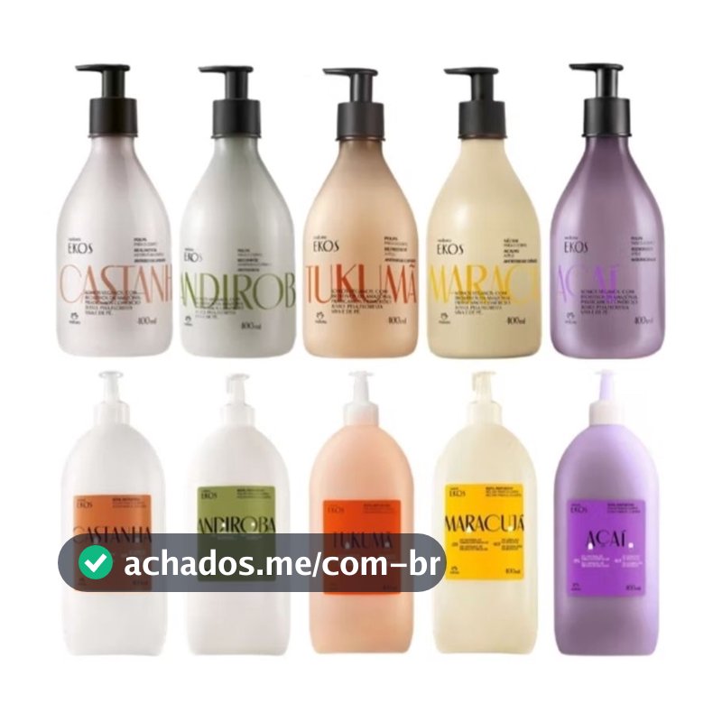 Polpa Hidratante para o corpo Ekos Natura 400 ml a escolher :  Castanha, Maracuja, Andiroba