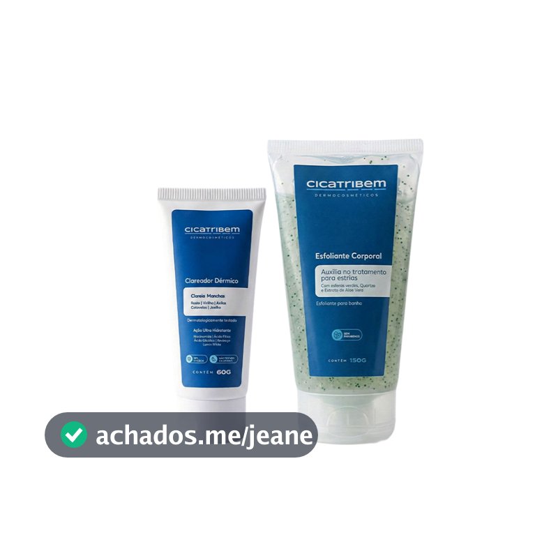 Cicatribem Kit Duplinha Clareador - Clareador Dérmico 60g & Esfoliante Corporal 150g