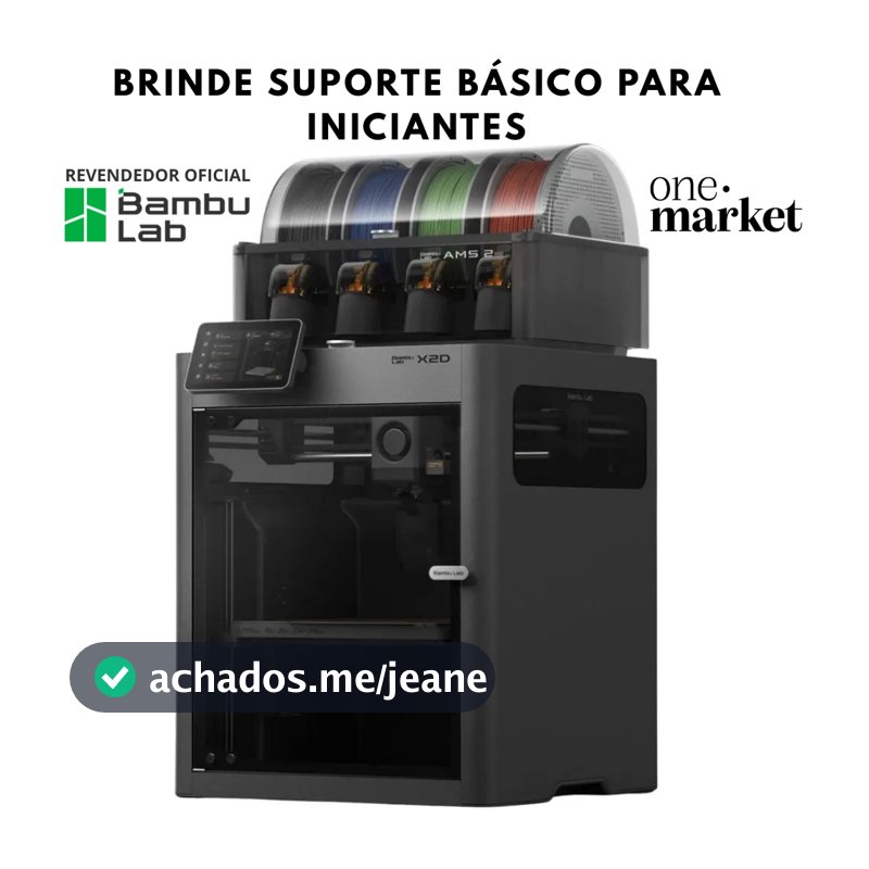 IMPRESSORA 3D BAMBU LAB X2D + AMS 2 PRO COMBO 110V