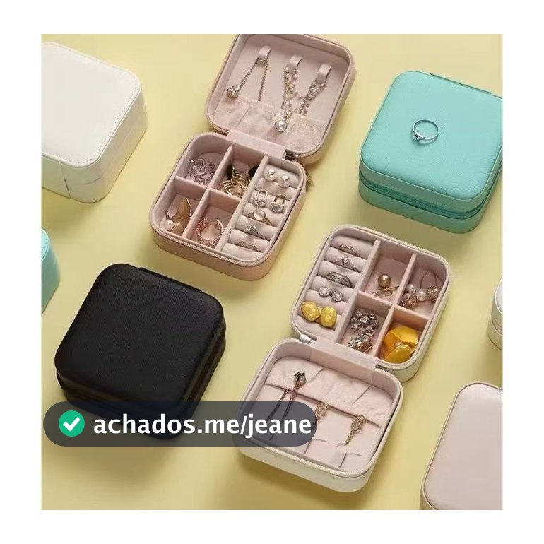 Porta Joia De Bolsa Para Viagem Portátil/ caixa de armazenamento/bolsa/anel/colar