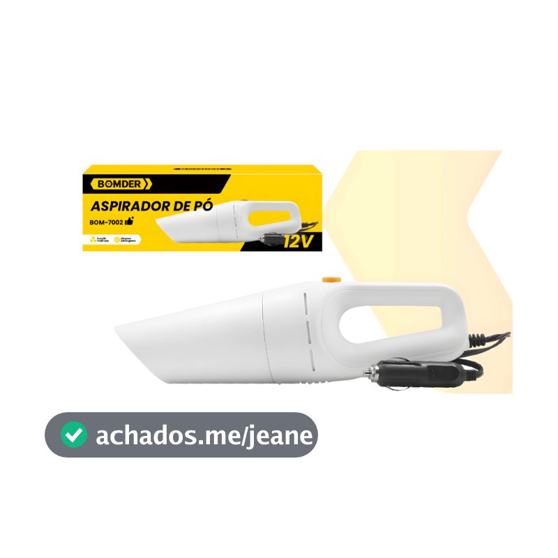 Aspirador De Pó Portátil De Mão 5 Em 1 Automotivo 12V Para Carro 120W Potente Multifuncional