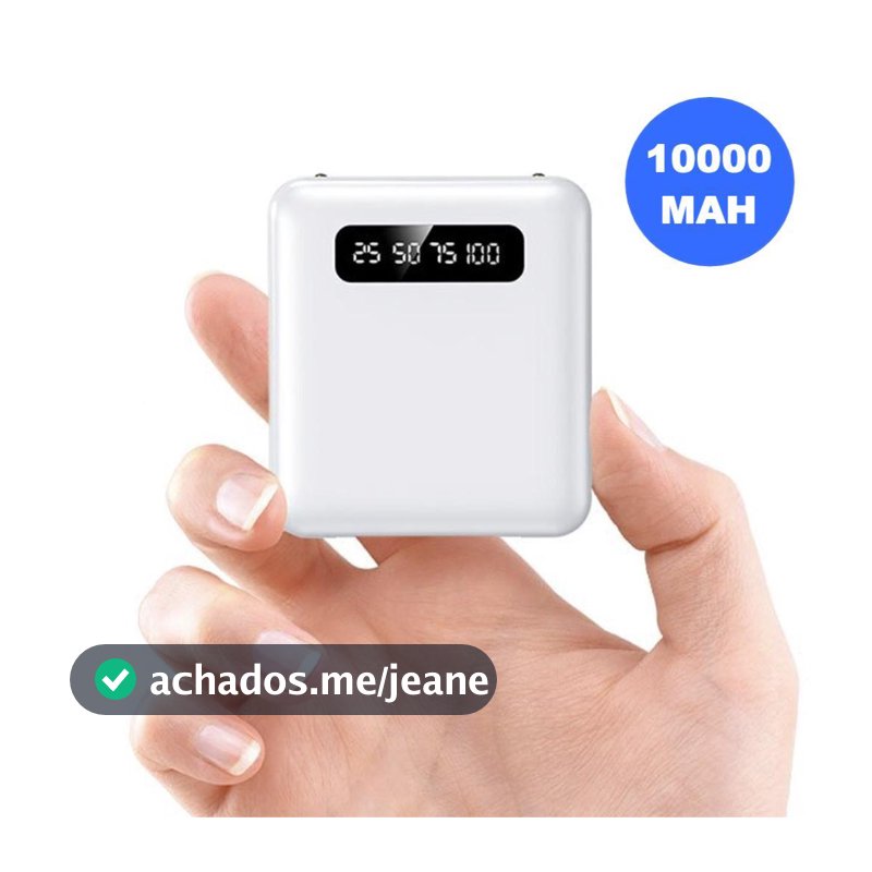 Carregador Portátil 10000mah con 4 cables de carga rápida Banco de energía digital LED Función de Linterna