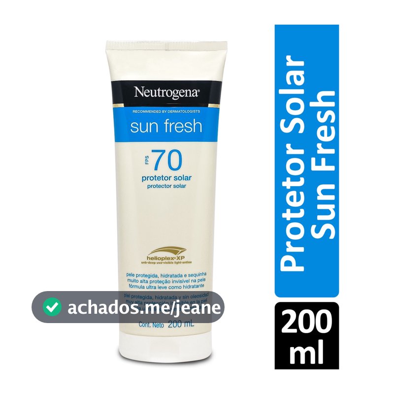 Protetor Solar Neutrogena Sun Fresh Fps70 200ml