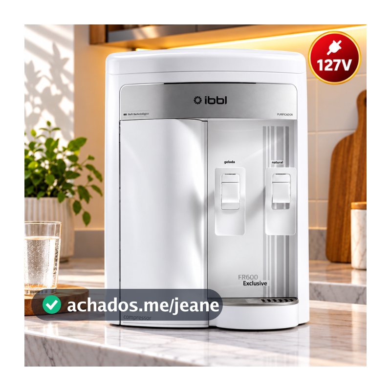 Purificador de Água IBBL FR600 Exclusive Branco com Compressor Água Gelada - 127V