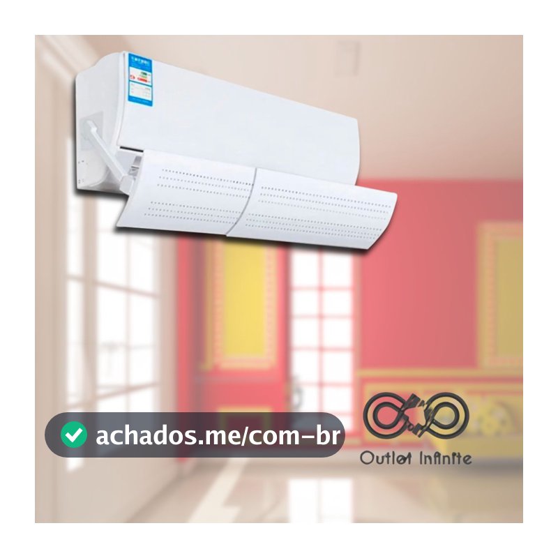 Defletor para Ar Condicionado Split Universal Ajustável paleta de ar condicionado