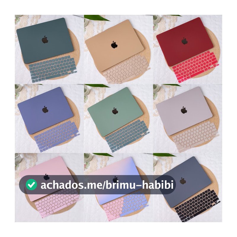 Creme Capa para Macbook Neo A3404 Air M5 M4 M3 A3240 A3113 Pro14 M5 proteção 2020 Air Pro M1 com cobertura de teclado
