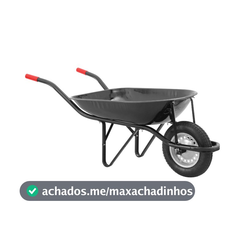 Carrinho de Mão com Pneu e Câmara Caçamba Redonda NOVE54 Oferta
