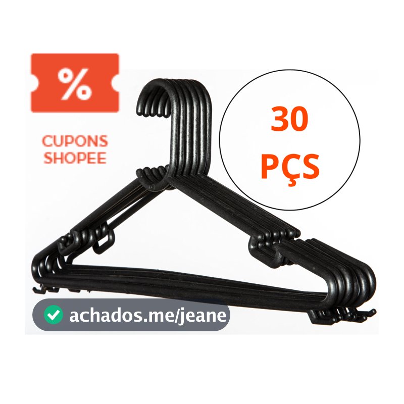 30 unidades cabide redondo resistente adulto