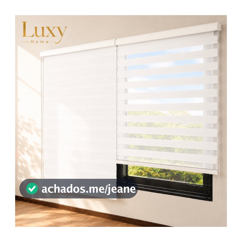 LUXY Persiana Véu Suave Blackout Para Quarto Dupla Camada Privacidade Controle De Luz Cortina Moderna