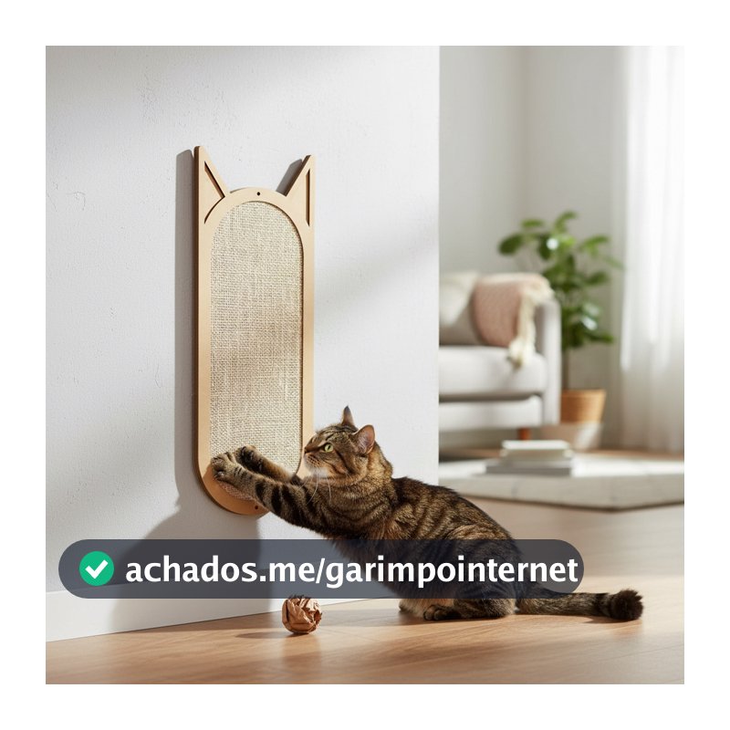 Arranhador Para Gato Parede Sisal 50x20 Grande Brinquedo Pet Ricapet