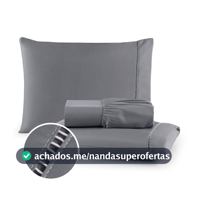 Kit Lençol Casal 03 Peças Jogo de Cama Com Elastico Fronhas em Ponto Palito 400 fios Toque Macio