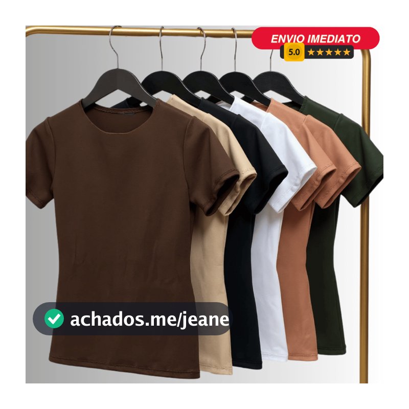 Blusa Blusinha Feminina Suplex Duplo Básica Elegante Blogueira Tendencia