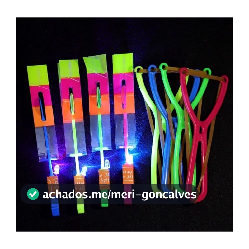 Kit 6/10 E 20 e 30 Avatar Voador De Led Com Estilingue Foguete Helicóptero Brinquedo de Criança