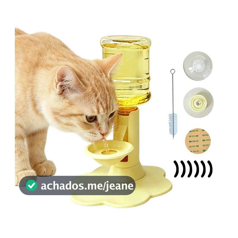 Suporte Elevado Para Bebedouro Com Enchimento Automático Gatos , Estação Dispensadora De Tigela De Água Animais De Estim