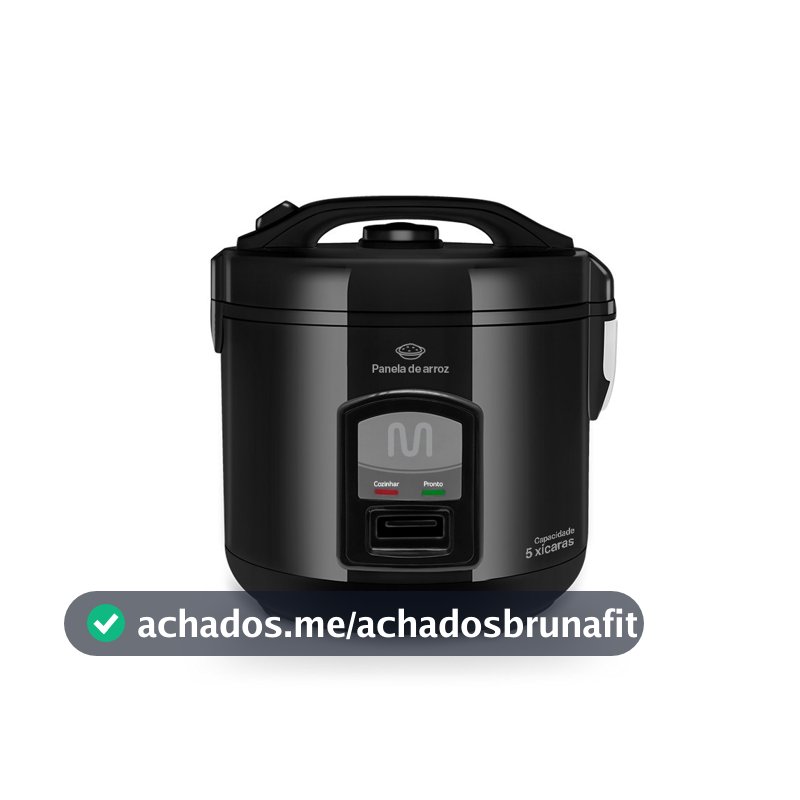 Panela De Arroz 5 Xícaras com Função Manter Aquecido 127V 400W Preta Multi - GO003