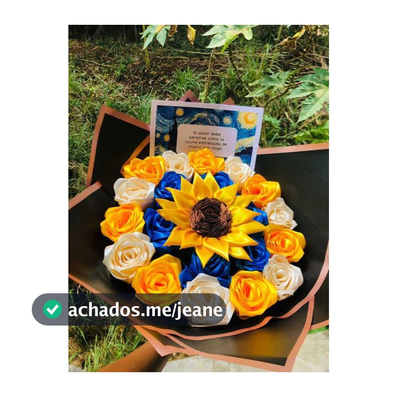 buque de cetim Van Gogh MONTADO