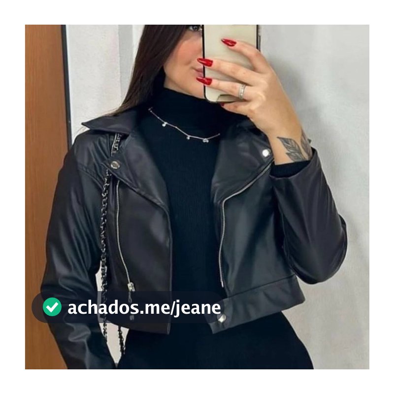 Jaqueta De Couro Feminina Com Ziper Inverno Elegante Envio Imediato