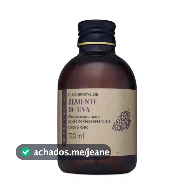 Óleo Vegetal Semente De Uva Via Aroma - 120ml