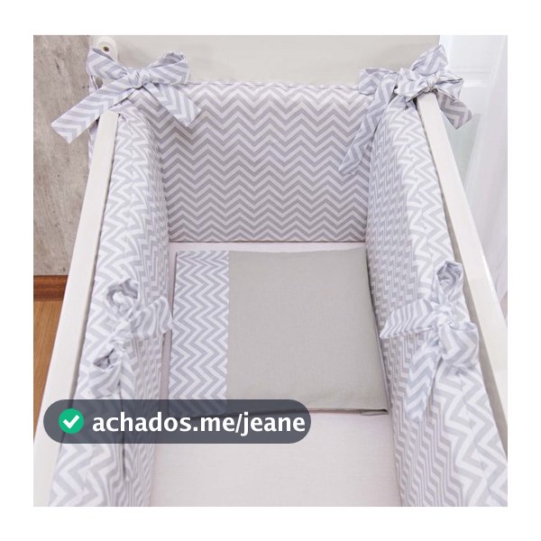 Kit para berço padrão americano com espuma reta 3 peças floral nuvem rosa