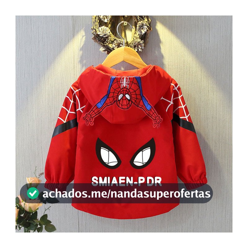 Homem-Aranha Jaquetas Com Capuz Meninas Meninos Mangas Compridas Casacos Esportivos 2-7 Anos Crianças Desenhos Animados