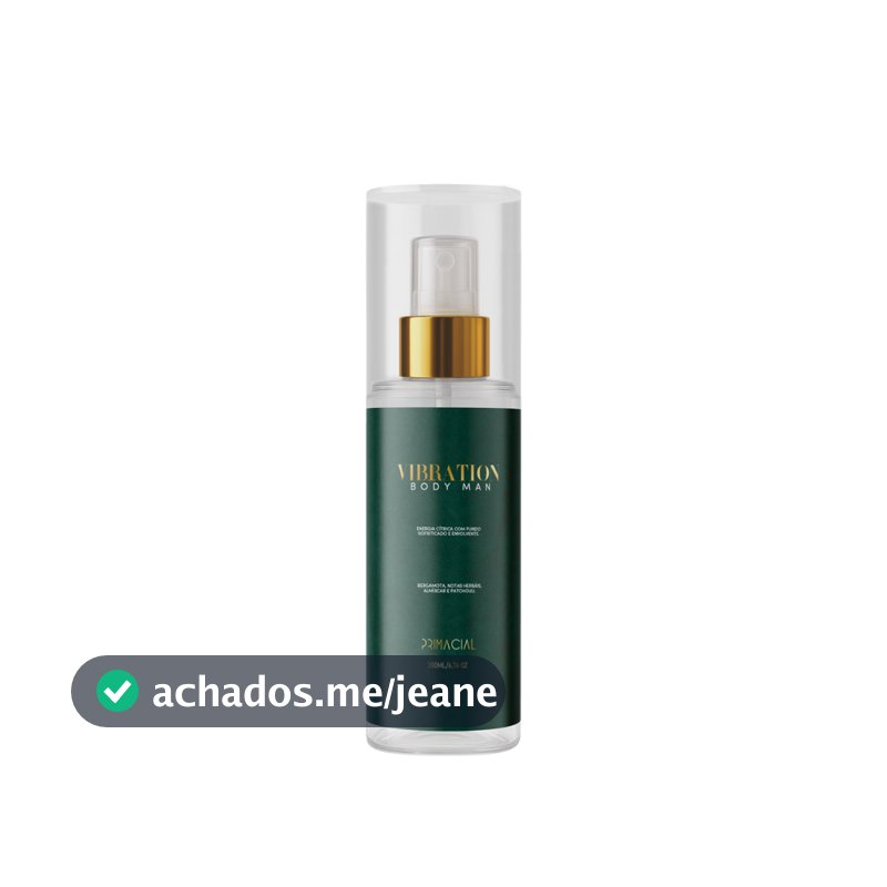 BODY SPLASH MASCULINO VIBRATION 200ML - PRIMACIAL PERFUME CÍTRICO