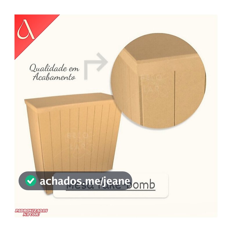 Comoda Fake Cru Para Eventos Decorações de Festas MDF 70cm