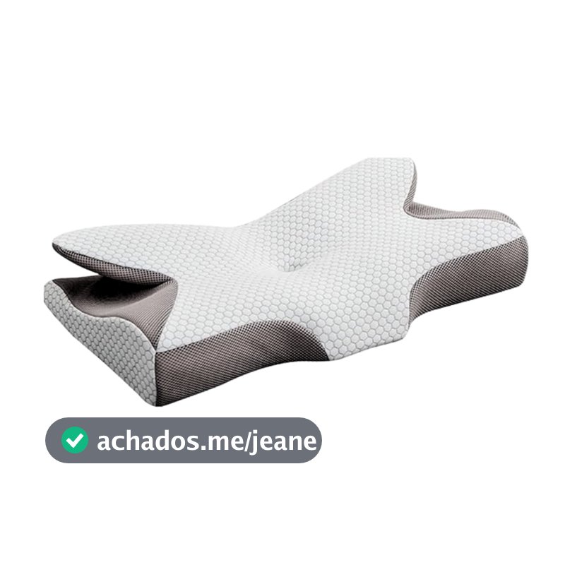 Travesseiro Ergonômico ErgoFlex Ortopédico Com Abas Cervical Anti Ronco Apnéia Espuma Premium