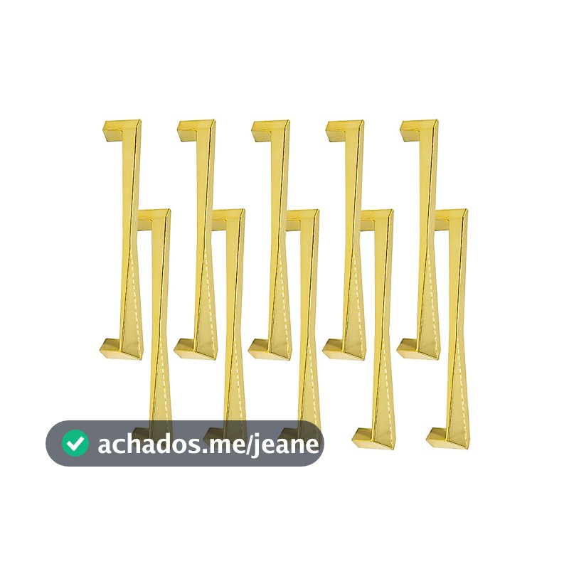 15 Puxadores Modelo Moderno Gliss Para Porta Gaveta Escritório 192mm