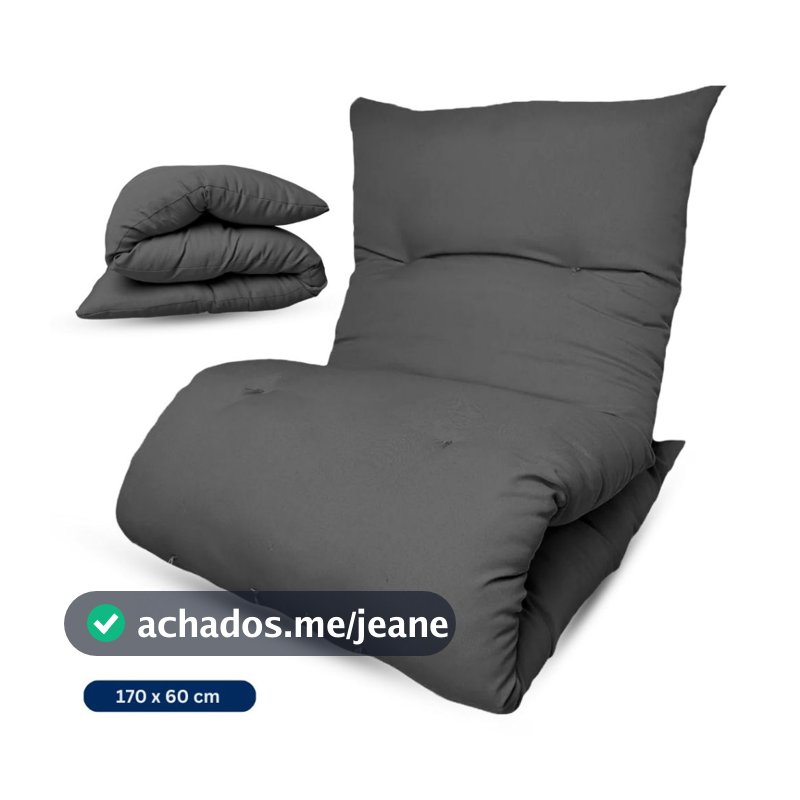 Colchonete Futon 170X60 CM Solteiro Dobrável Decorativo acampamento Almofada sofá