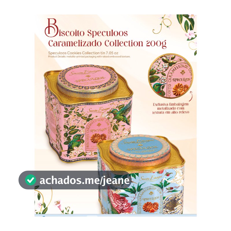 Biscoito Speculoos Caramelizado Lata Tea Collection 200g