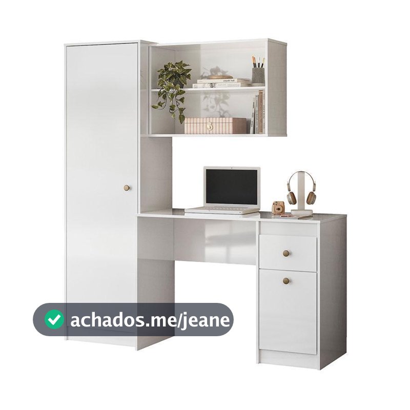 Escrivaninha Multiuso Coimbra Branco - Moval