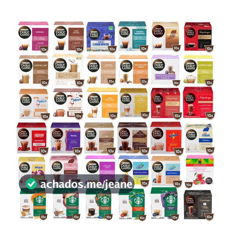 Kit 4 Caixas Nescafé Dolce Gusto Escolha Seus Sabores