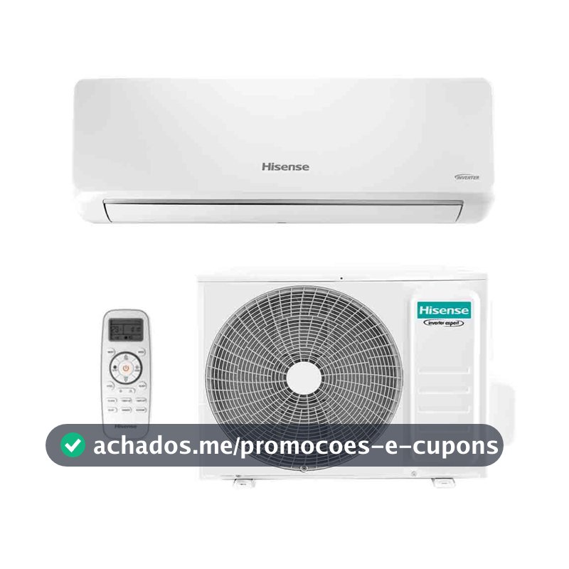 Ar Condicionado Split Inverter Hisense R-32 Hi-wall 9000 Btus Quente e Frio Wi-fi 220v